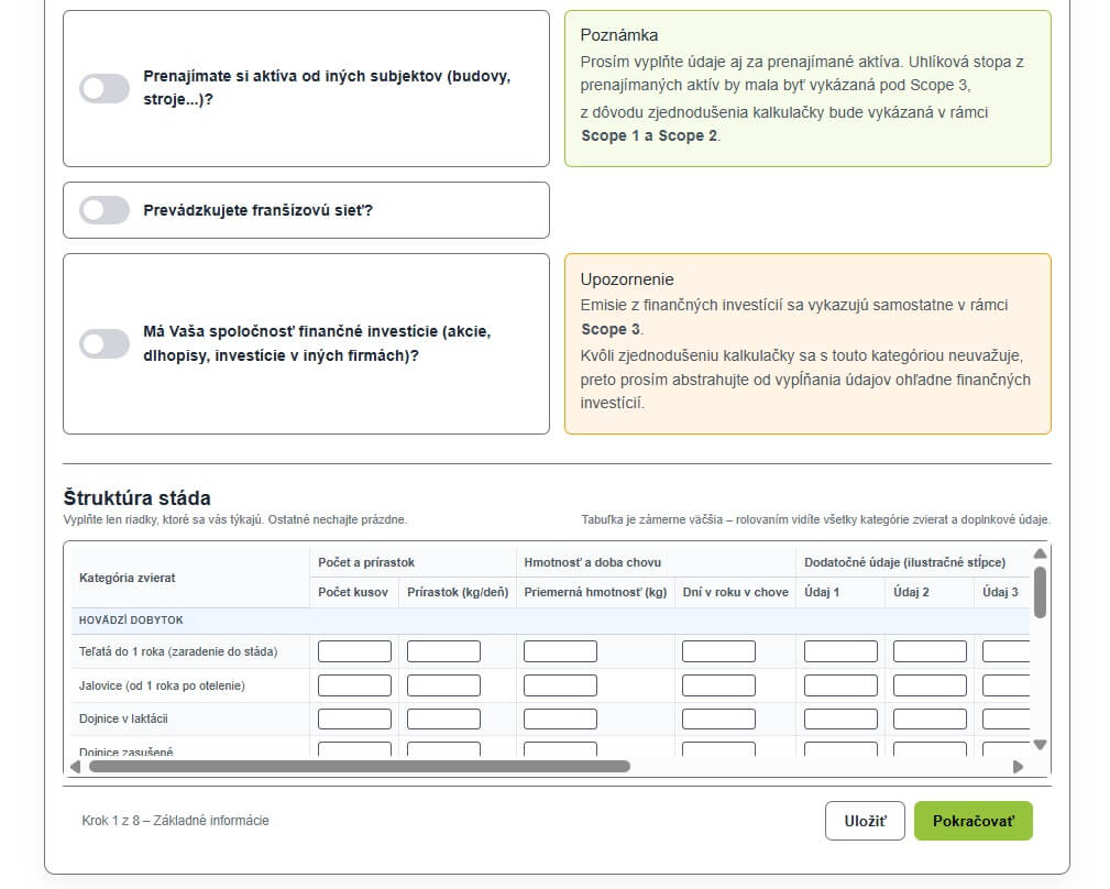 Kalkulačka uhlíkovej stopy